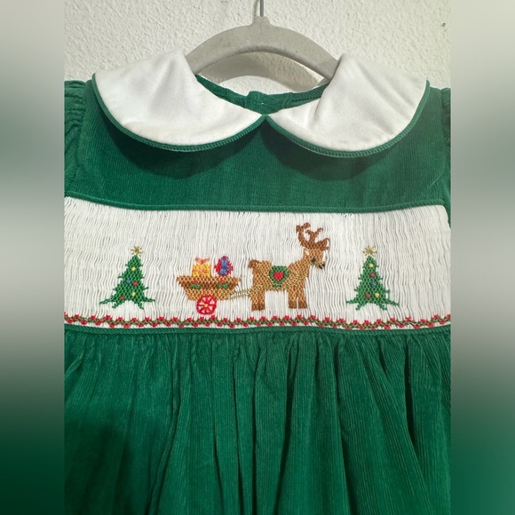 House of Hatten Inc. girls holiday nutcracker smocked dress 12M - Picture 5 of 5